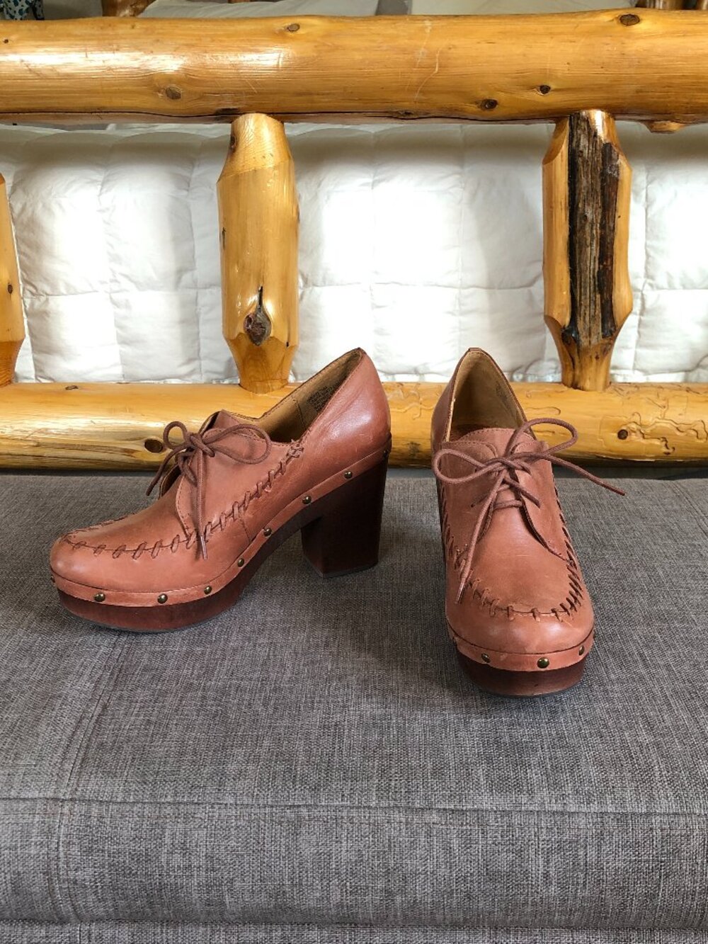 Leather Block Heels Latigo Wren Sundance